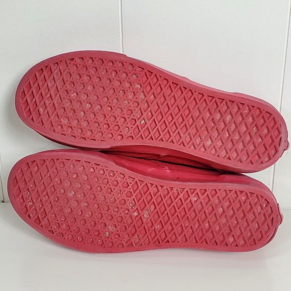 Vans red and white supreme skater sneakers men size 10 - Picture 6 of 12